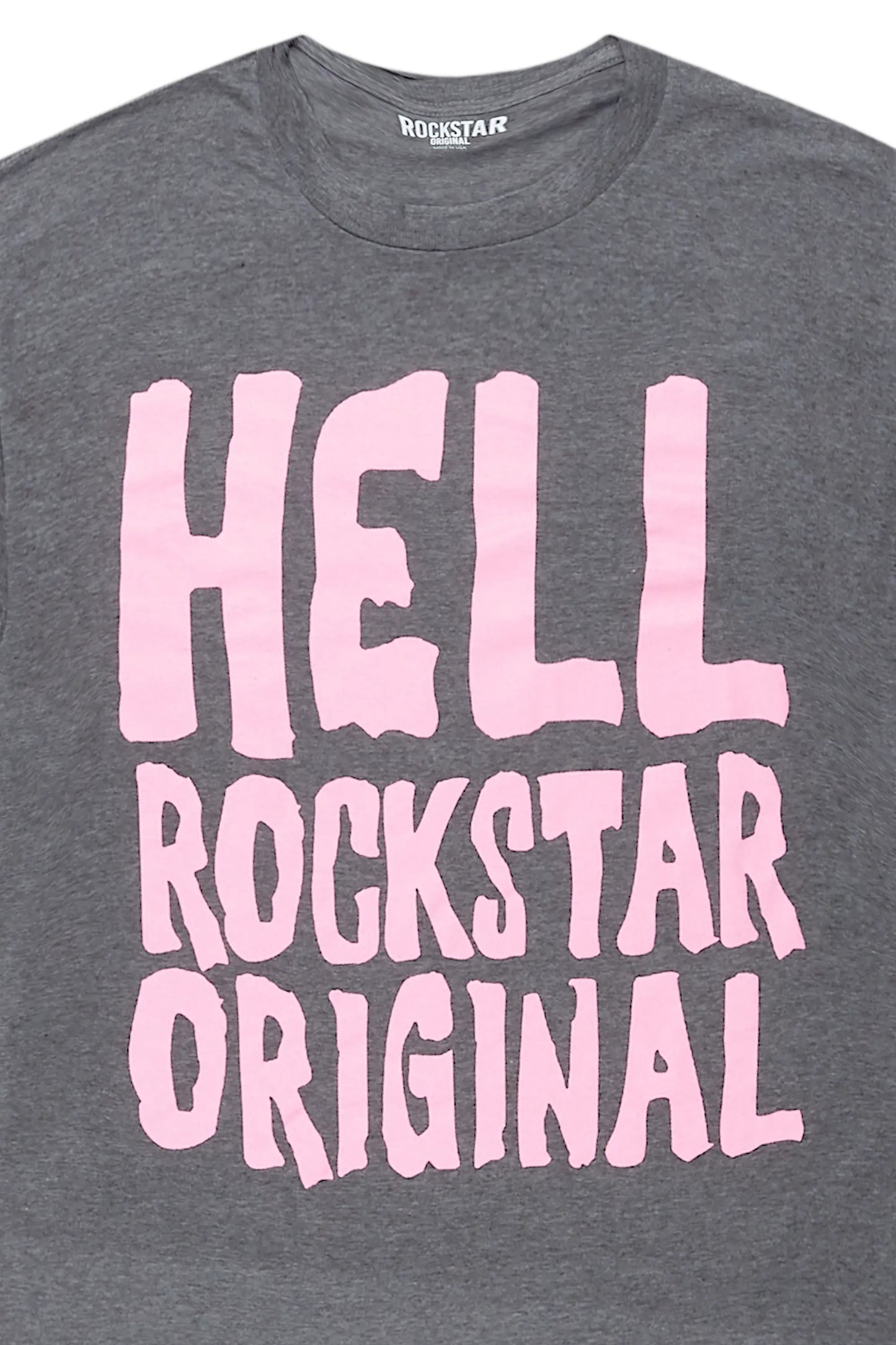 Theon Heather Charcoal Graphic T-Shirt